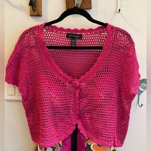 Chico's Pink Crochet Women's Top